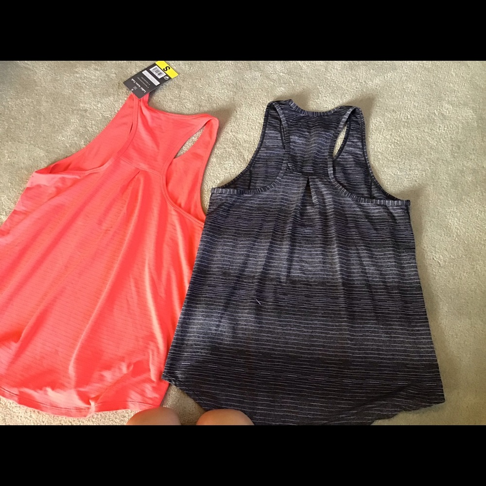 Two Kirkland Racerback Workout Tank Tops